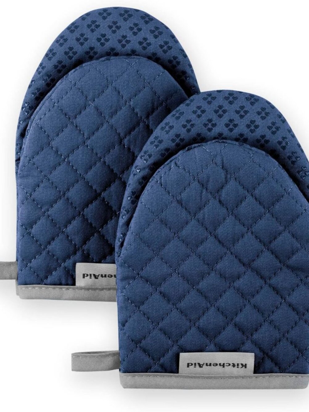 Asteroid Mini Oven Mitt Set, 5.5"x8", Blue Willow, 2 Piece